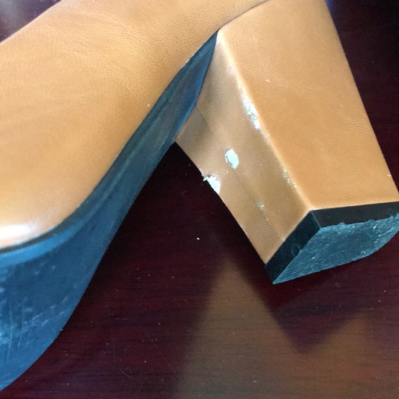 Brown Open-toe heels with Bow Accents - Picture 4 of 6